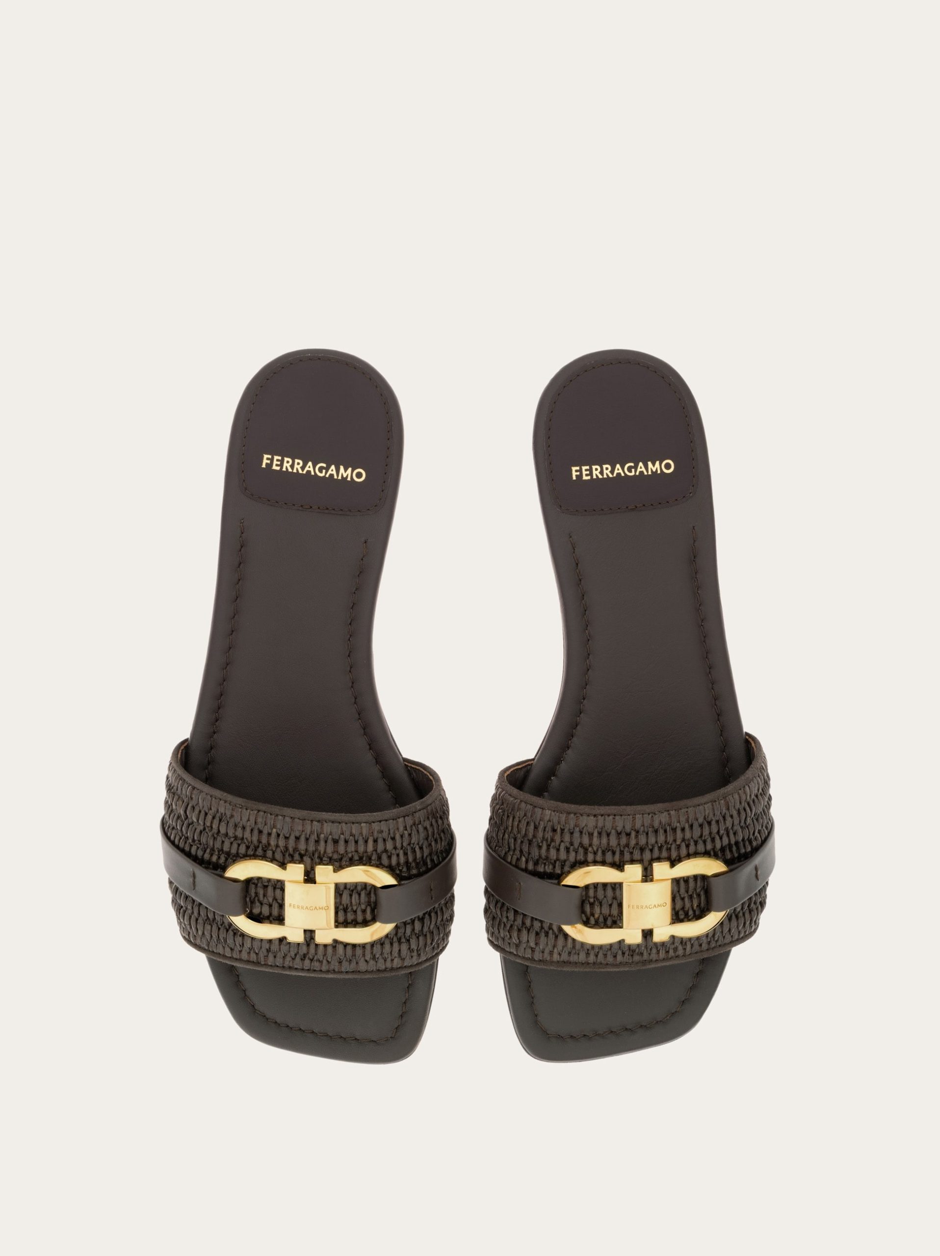 Ferragamo Flat slide with Gancini ornament - Image 2